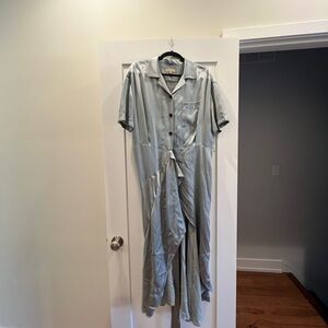 Burberry Silver Silk Wrap Dress